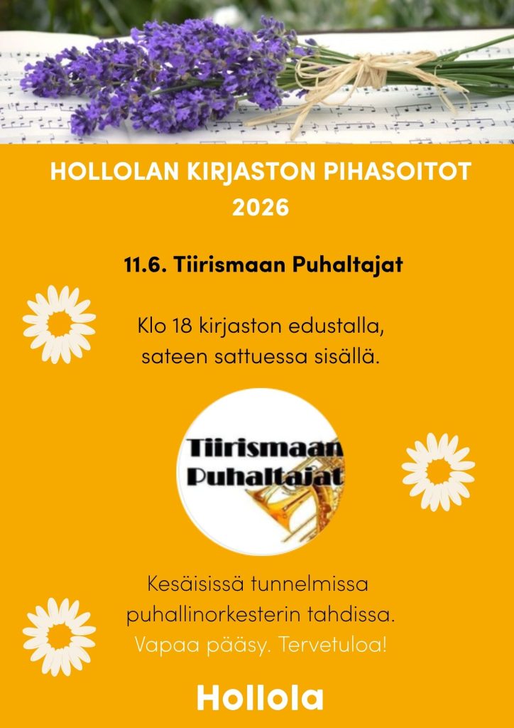 Pihasoitto Hollolan kirjastolla.